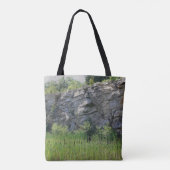 Felswand Cattails Teiche Natur Tasche (Rückseite)