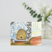 Felswand mit Schläge Postkarte (Stehend Vorderseite)