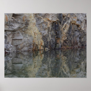 Felswand Reflections in Pond 2 Nature Poster