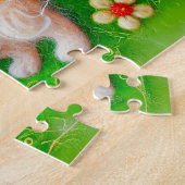 Felt Dog genießen Sommersonne Puzzle (Seite)