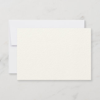 Felt Ecru Wedding RSVP Response Card Karte
