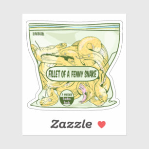 FELT EINES FENNY SNAKE Macbeth Aufkleber