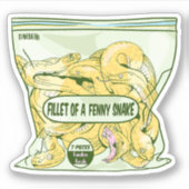 FELT EINES FENNY SNAKE Macbeth Aufkleber (Vorderseite)