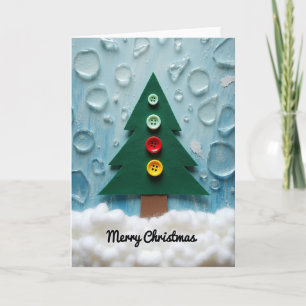 Felt Evergreen-Weihnachtskarte Karte