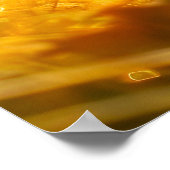 Felt Fawn in Sunny Clearing mit Schmetterling Poster (Ecke)