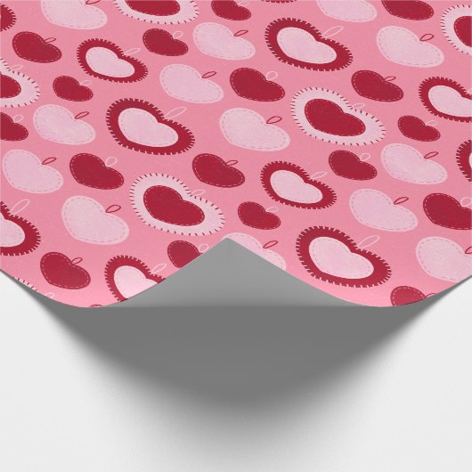 Felt Hearts Geschenkpapier (Ecke)