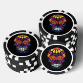 Felt Look Sugar Skull Schöne Pokerchips (Stapel)