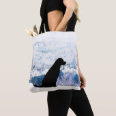 Felt mit Herz - Schwarzer Hund - Schwarzes Labor Tasche (Von Nahem)