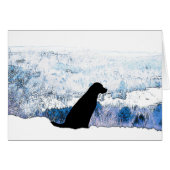 Felt mit Herz - schwarzes Labor (Vorderseite (Horizontal))