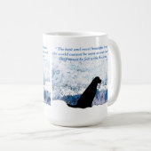 Felt mit Herz - schwarzes Labor Kaffeetasse (VorderseiteRechts)