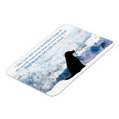 Felt mit Herz - schwarzes Labor Magnet (Linke Seite)