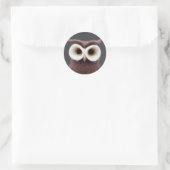 Felt Owl Classic Round Aufkleber (Tasche)