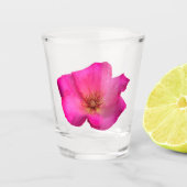 Felt Pen Rosa Rose Schnapsglas (Vorderseite)