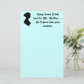 Felt schlecht für Herrn Collins Funny Jane Austen Briefpapier (Stehend Vorderseite)