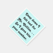 Felt schlecht für Herrn Collins Funny Jane Austen Serviette (Ecke)