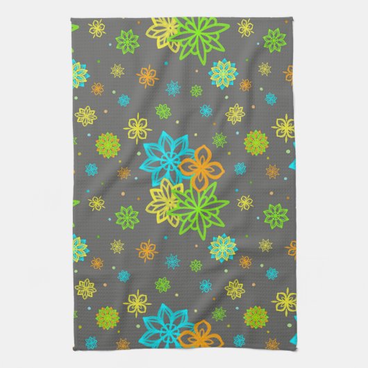 Felt Tip Blume - Emmy Pattern Geschirrtuch (Vertikal)