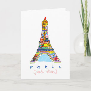 Felt Tip Drawing of Paris Karte