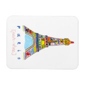 Felt Tip Zeichn Paris Magnet (Horizontal)