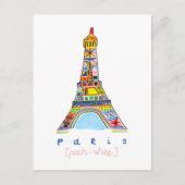Felt Tip Zeichn Paris Postkarte (Vorderseite)