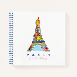 Felt Tip Zeichn von Paris Notizblock