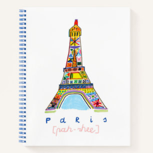 Felt Tip Zeichn von Paris Notizblock