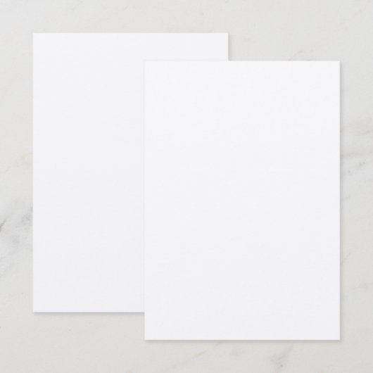 Felt White Paper Flat Wedding Danke Karte (Vorne/Hinten)