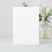 Felt White Paper Flat Wedding Danke Karte (Stehend Vorderseite)