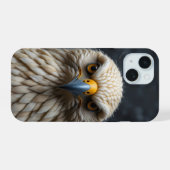 Felted Bird Portrait iPhone 15 Hülle (Rückseite (Horizontal))