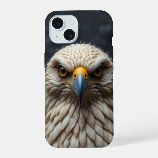 Felted Bird Portrait iPhone 15 Hülle (Rückseite)