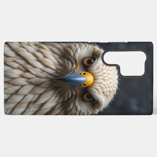 Felted Bird Portrait Samsung Galaxy Hülle (Rückseite (Horizontal))