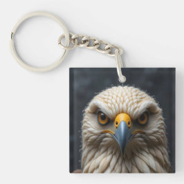 Felted Bird Portrait Schlüsselanhänger