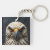 Felted Bird Portrait Schlüsselanhänger (Rückseite)