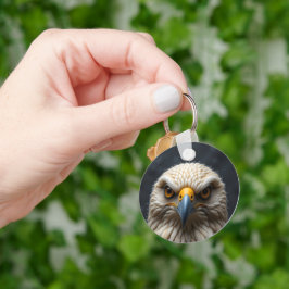 Felted Bird Portrait Schlüsselanhänger