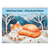 Felted Forest Cats – A Cozy Animal Calendar Kalender (Titelbild)