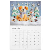 Felted Friends in Bloom – Dog Calendar 2026 Kalender (Jan 2026)