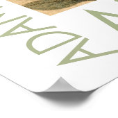 Felted Monarch Butterfly Floral Folk Art Poster (Ecke)