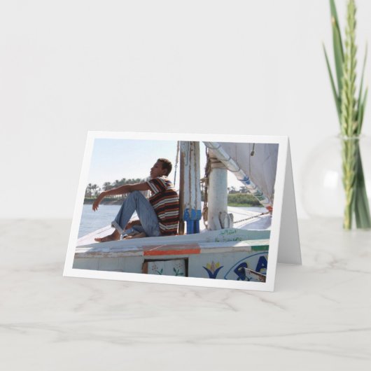 Felucca am Nil Karte (Vorderseite)