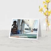 Felucca am Nil Karte (Gelbe Blume)