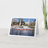 Felucca-Boote am Nil, Luxor Karte (Vorderseite)