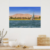 Felucca Sailboat - The Nile, Luxor, Ägypten Poster (Küche)