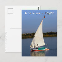 Felucca segelt entlang des Nils - Assuan, Ägypten