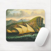 Felucca vor Gibraltar durch Thomas-Kammern Mousepad (Mit Mouse)