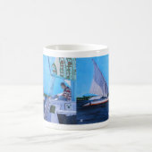 Feluccas auf dem Nil Gemälde von Alfred Fox Kaffeetasse (Mittel)