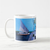 Feluccas auf dem Nil Gemälde von Alfred Fox Kaffeetasse (Links)