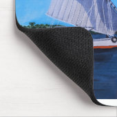 Feluccas auf dem Nil Gemälde von Alfred Fox Mousepad (Ecke)
