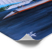 Feluccas auf dem Nil Gemälde von Alfred Fox Poster (Ecke)