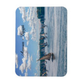 Feluccas fahren entlang des Nils - Assuan, Ägypten Magnet (Vertikal)