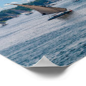 Feluccas fahren entlang des Nils - Assuan, Ägypten Poster (Ecke)