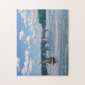 Feluccas fahren entlang des Nils - Assuan, Ägypten Puzzle (Vertikal)