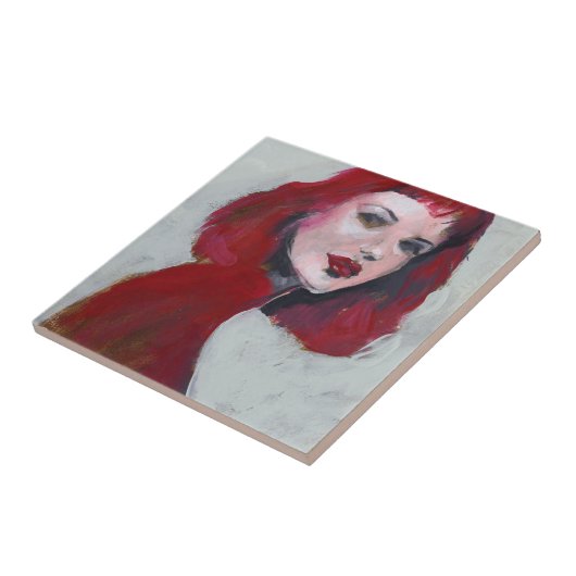 Fem Portrait - Rot Fliese (Seite)